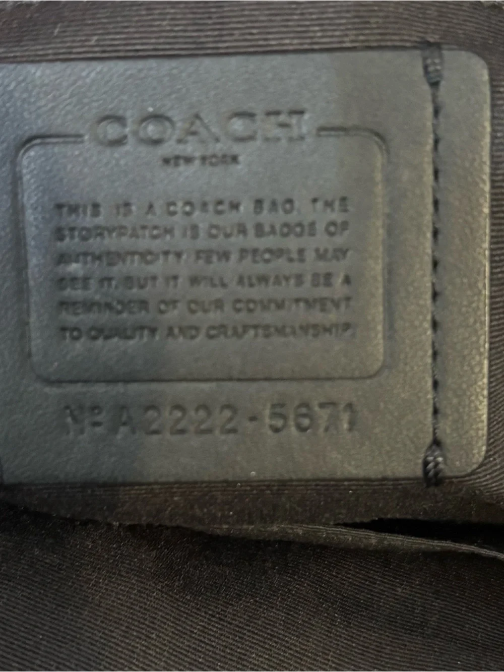 Coach compact backpack